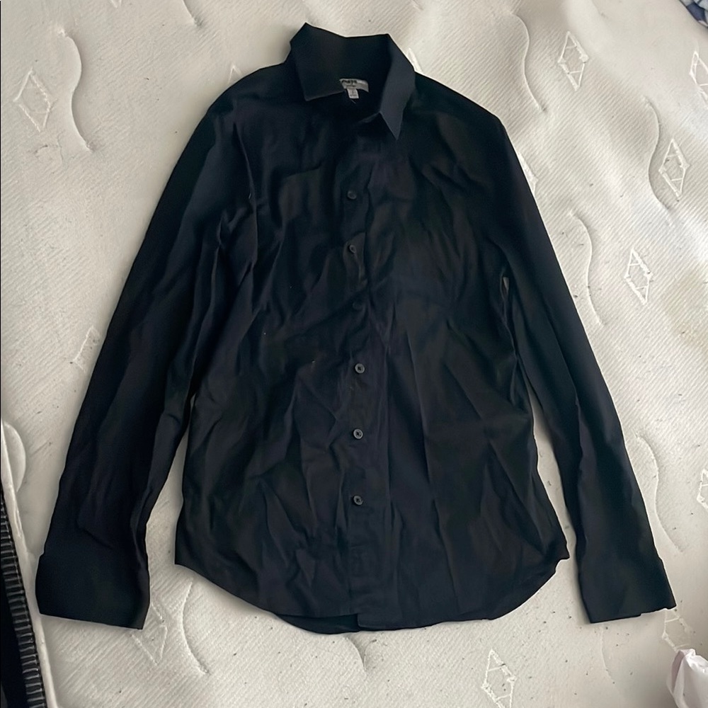 Classic Black Button-Up Shirt